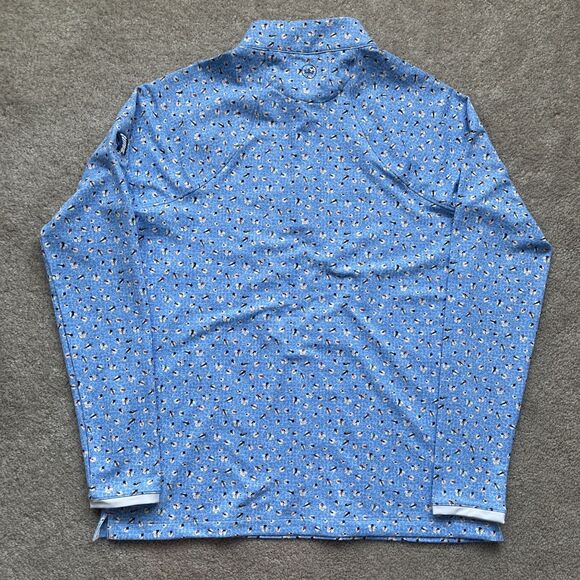 Peter Millar Perth Performance Pullover Womens S UPF 1/4 Zip Ladies Print Swim - Picture 7 of 7